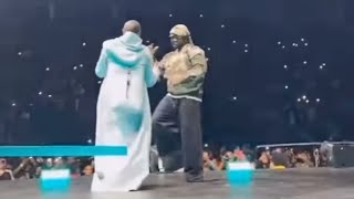 Insane Moment Davido brought Kizz Daniel on stage at London Concert twetweRemix [upl. by Adianes]