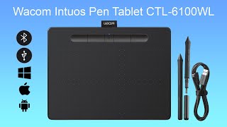 Wacom Intuos Pen Tablet CTL6100WL Unboxing [upl. by Reviel]