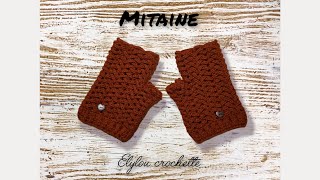 Comment faire des mitaines en relief au crochet tuto pas a pas facile elyloucrochette [upl. by Hilel]