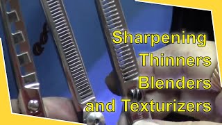 How to Sharpen Texturizing Shears  Bonika Shears [upl. by Ane]