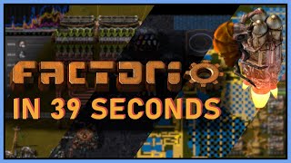 Factorio in 39 seconds Factorio Shorts [upl. by Odlonyer]