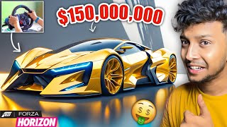 FINALLY MOST EXPENSIVE CAR IN THE WORLD 🤑 150000000 Forza Horizon 5  LOGITECH G29 [upl. by Cannell236]