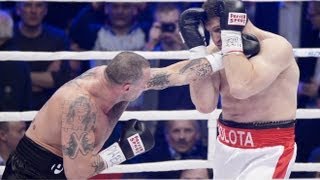 Przemysław Saleta vs Andrzej Gołota  NOKAUT 6RUNDA WYWIAD PO WALCE [upl. by Enileuqcaj]