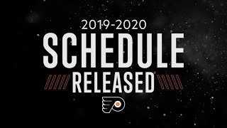 Philadelphia Flyers schedule 20192020 [upl. by Eimmas804]