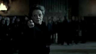 McGonagall battles Snape  Harry Potter and the Deathly Hallows Pt 2 [upl. by Liuka]