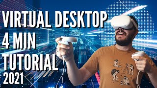 Quest 2 and Quest 3 Virtual Desktop Tutorial and Setup in Less Than 5 Minutes  Play Wireless PC VR [upl. by Oicneconi285]