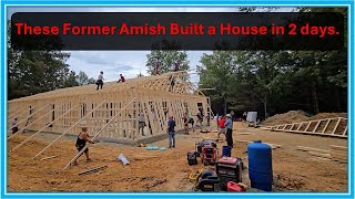 Former Amish and Mennonites House Raising [upl. by Herb]