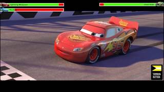 Cars Final race with healthbars [upl. by Methuselah]