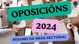 🍀 OPOSICIÓNS 2024 cambios e novidades da mesa sectorial [upl. by Junie]