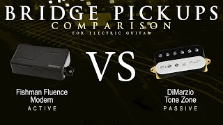 Fishman FLUENCE MODERN vs DiMarzio TONE ZONE  Bridge Pickup Guitar Tone Comparison Demo [upl. by Arlyn120]