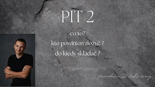 PIT2 złóż żeby mieć wyższy przelew wypłaty [upl. by Aleirbag753]