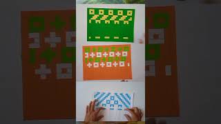 paper weaving tutorial step by step paper mat [upl. by Naloc]