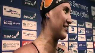 Gemma Spofforth wins the 100m Backstroke at the 2011 British Gas Swimming Championships [upl. by Miza65]