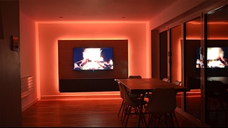 Stunning media panel with colourchange LED Strip lights  InStyle LED [upl. by Raymund]