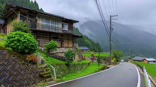 Rainy Season Walk in Beautiful Mountain Village  Kawakami Japan 4K Rural Afternoon Ambience [upl. by Auhsuj]