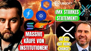 ⚠️Ripple Kampfansage Chainlink Sol Filecoin amp Ada WALE KAUFEN MASSIV Immutable STARK [upl. by Anaitak]