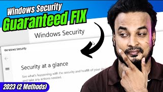 FIX Windows Security Blank White Screen in Windows 11 2023  FIX Security at a Glance [upl. by Eyks]