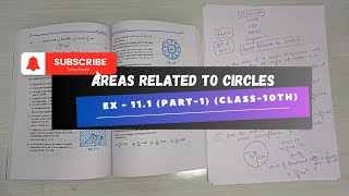 Ex  111 Part1  Areas related to Circles  Class 10th I Maths CBSE Chapter  11 [upl. by Froemming]