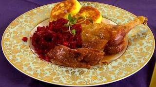 Rezept Ente mit GranatapfelRotkohl selber machen  Hauptgang für Menü zu Weihnachten [upl. by O'Brien973]