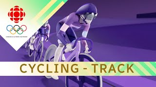 How does the track cycling event work at the Olympics  CBC Sports  parís2024 [upl. by Ordnas]