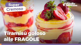 Tiramisù alle FRAGOLE buono come quello al caffè [upl. by Anetsirhc]