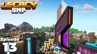 Legacy SMP  Building an AWESOME Nether Portal in Minecraft 115 Survival [upl. by Ahsiket219]