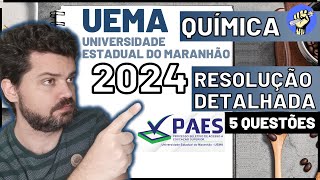 📝Resolução UEMA 2024 – QUÍMICA [upl. by Skees]