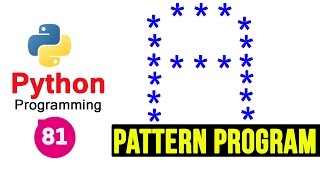 Python Pattern Programs  Printing Stars  in A Shape [upl. by Pauletta]