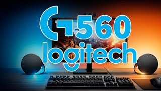 Logitech G560 RGB Gaming Speakers PTBR [upl. by Ahtnamas]