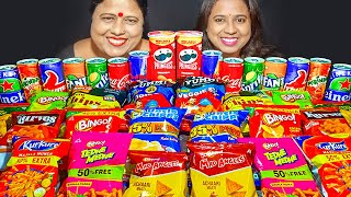 22 PACK CHIPS amp 14 COLD DRINK CHALLENGE  SOFT DRINK  FOOD EATING COMPETITION  EATING SHOW INDIA [upl. by Anwaf]