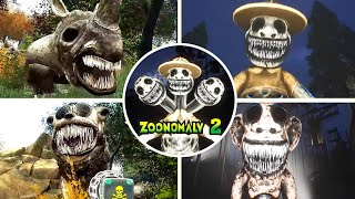 Zoonomaly 2  The monkey monster has crocodile molars and All Jumpscares [upl. by Grearson]