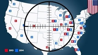 School shootings in the US One each week says gun law reform group [upl. by Airalav]