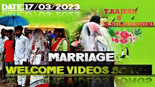 TRAJESH  SSUBHASHINI MARRIAGE WELCOME VIDEOS SONGtraibal sourav videos [upl. by Tlevesor]