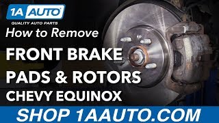 How to Replace Front Brake Pads amp Rotors 1017 Chevy Equinox [upl. by Macnair]