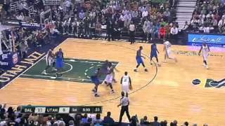 First Bucket as a Jazz  Dallas Mavericks Vs Utah Jazz  10312012  NBA Season 201213 [upl. by Anyehs546]