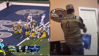 Cowboys fans react to Green Bay Packers game [upl. by Fagin]