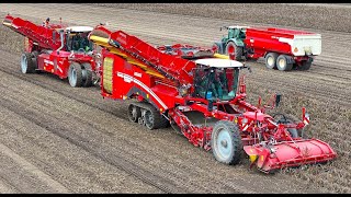 Potato Harvest 2023  Grimme Varitron 470 TT Gen3 4row selfpropelled harvester PotatoCam [upl. by Kakalina878]