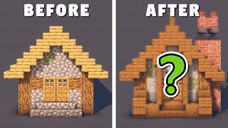 Transforming a Minecraft Village House [upl. by Atiuqrahc]