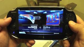 PS Vita NFL Madden 13 Unboxing and Look at Features [upl. by Shantha]