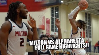 Bruce Thornton amp Kanaan Carlyle Gets TESTED By Shooting Team  MILTON VS ALPHARETTA FULL GAME [upl. by Buatti]