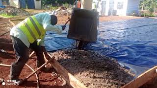 Casting the foundation of a 3 bedroom village house in Gem Siaya County Kenya [upl. by Joanna]