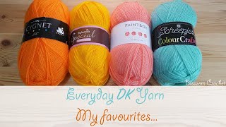 Favourite DK Yarn Comparison Stylecraft Paintbox Cygnet amp Scheepjes [upl. by Aened172]