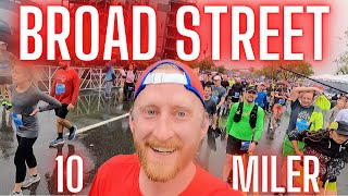 Broad Street 10 Miler 2023 Come Rain or Shine [upl. by Sibeal]