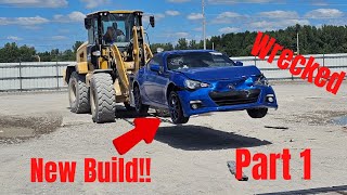 Rebuilding a Wrecked Subaru BRZ on a budget Part 1 [upl. by Harp]