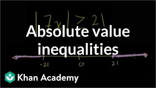 Absolute value inequalities  Linear equations  Algebra I  Khan Academy [upl. by Liarret]