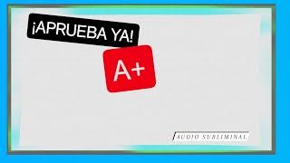 👍Audio subliminal para APROBAR un Examen  Como aprobar un examen  Aprobar examen estudiando un día [upl. by Morrie]