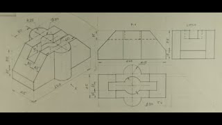 Orthographic projection  Engineering drawing  Technical drawing [upl. by Nomaj]