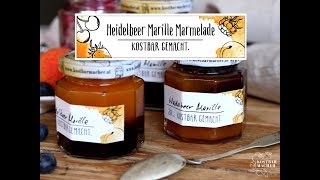 KOSTBARMACHERRezept Heidelbeer Marille Marmelade [upl. by Ylaek706]