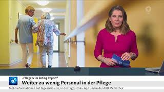 tagesschau24  Personalmangel in der Pflege laut aktueller Studie 0 [upl. by Ibob]