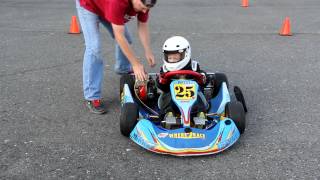 Aubrynns 4 years old first Kid Kart Lesson [upl. by Axe]